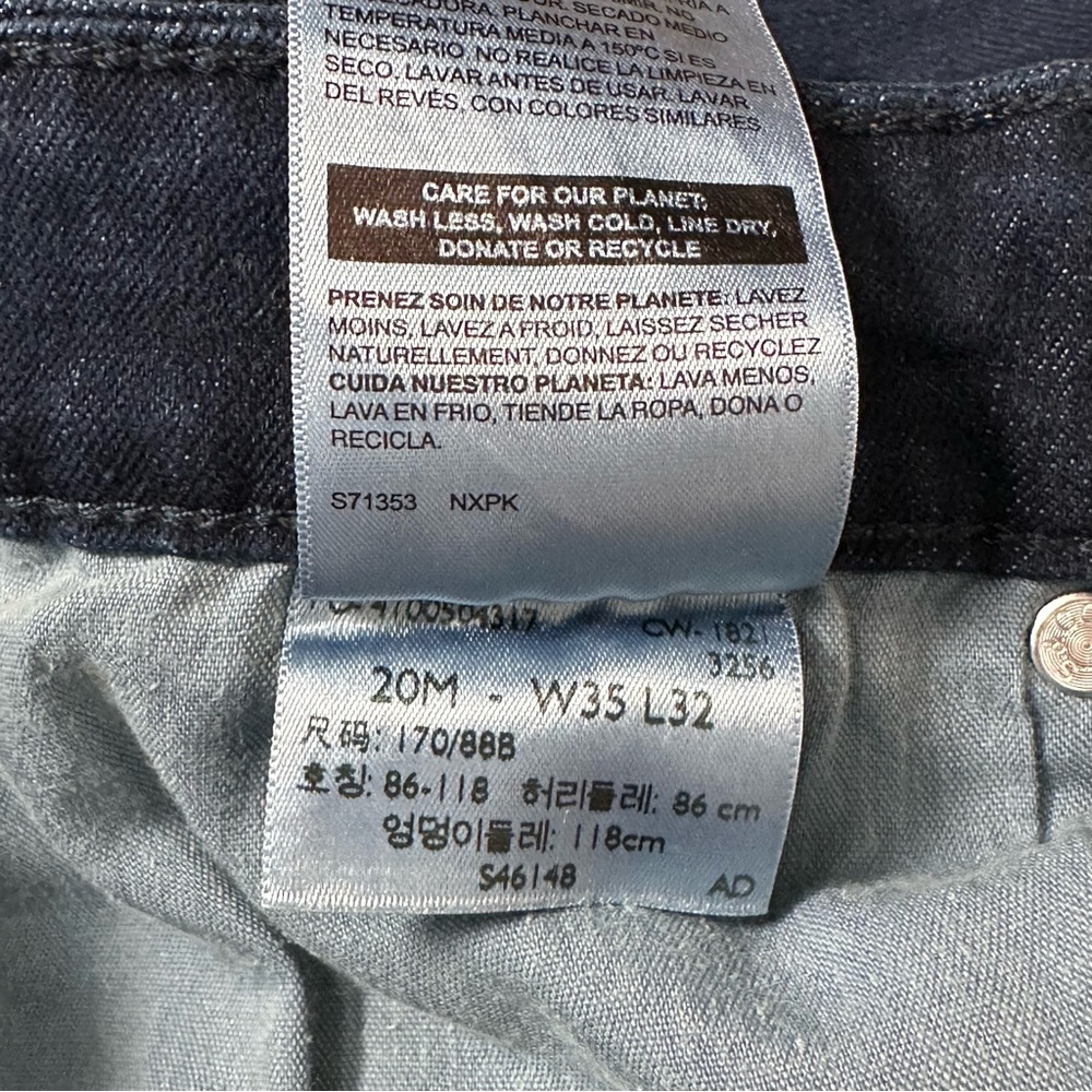 Levi Strauss Signature Mid-Rise Bootcut Denim Jeans • Blue • Sz 20M W35 L32 •EUC - Picture 15 of 15